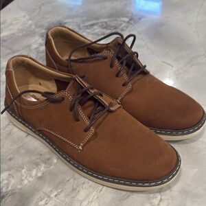 Boys youth 6.5 brown dress shoes new